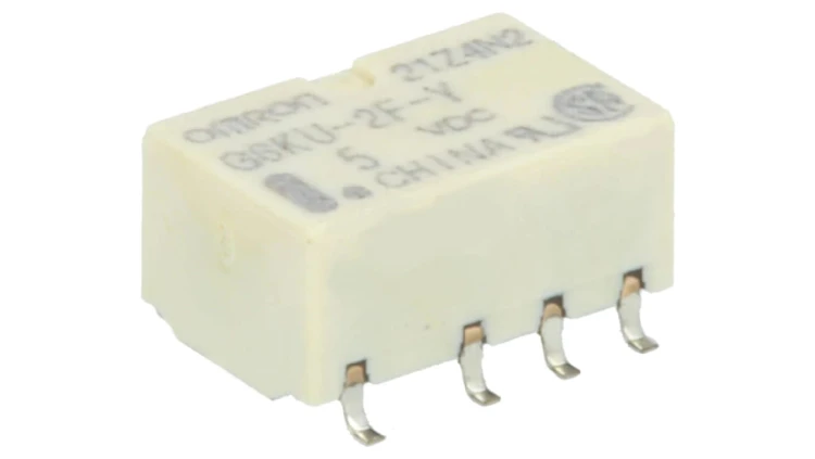 Przekaźnik elektromagnetyczny DPDT Ucewki 5VDC 0,3A/125VAC G6KU-2F-Y 5VDC
