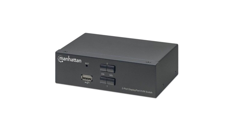 Przełącznik KVM DisplayPort/USB 2x1 4K*60Hz Manhattan