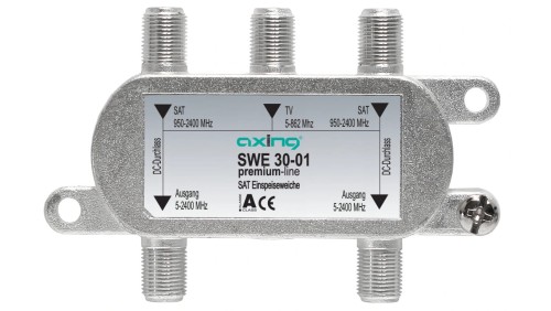 Zwrotnica antenowa Sumator RTV + 2x TV SAT (TWIN) SWE 30-01 AXING