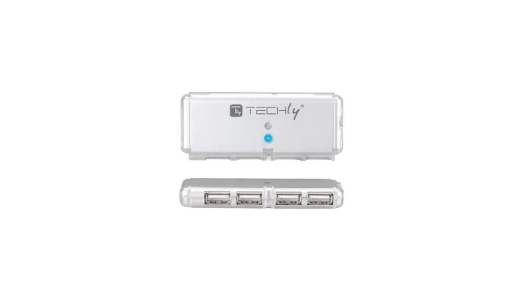 4-Portowy Hub USB 2.0 Hi-Speed 4X USB-A z kablem 55Mm IUSB2-HUB599TY
