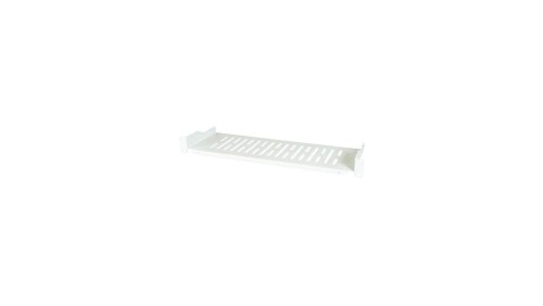 Półka 1U 250mm rack 19, perforowana, szara