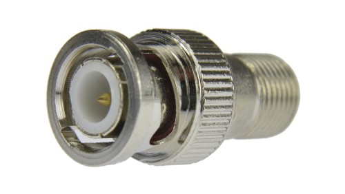 Przejście Adapter BNC (wtyk) / F (gniazdo) do łączenia kamer monitoringu CCTV