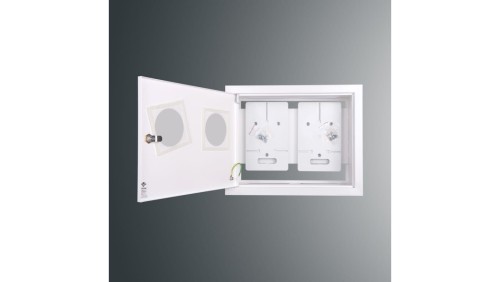 Rozdzielnica p/t licznikowa RW 25NN O 2T1F 312x403x170 z okienkiem z.p.9081 IP30 RAL9003