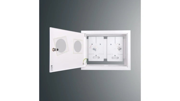 Rozdzielnica p/t licznikowa RW 25NN O 2T1F 312x403x170 z okienkiem z.p.9081 IP30 RAL9003