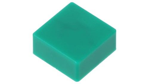 Klawisz wciskany 5,5mm -25÷70C kwadratowy zielony B321350