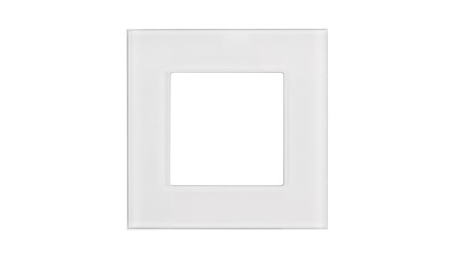 Szklana ramka Maclean, pojedyncza, biała, 86x86mm, MCE730W