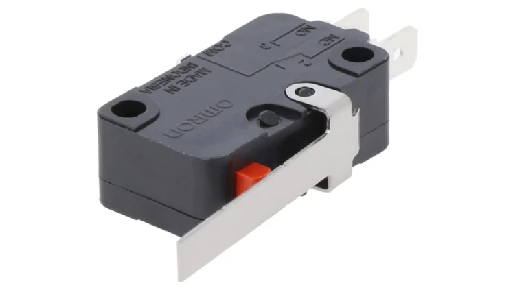 Mikroprzełącznik SNAP ACTION z dźwignią SPDT 16A/250VAC IP40 D3V162M1C24