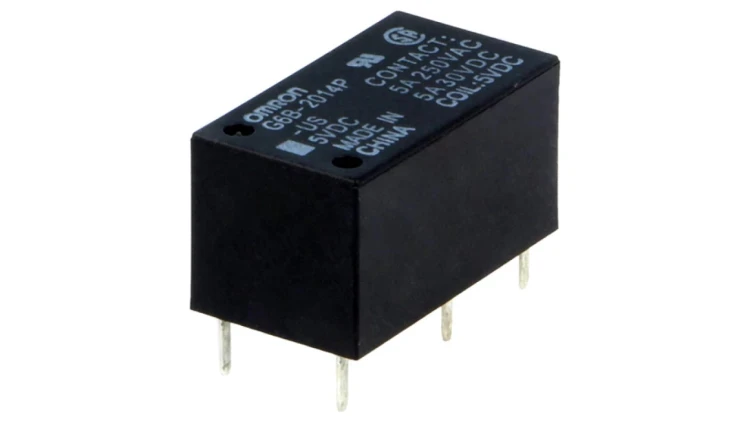 Przekaźnik elektromagnetyczny DPST-NC Ucewki 5VDC 5A/250VAC G6B-2014P-US 5VDC