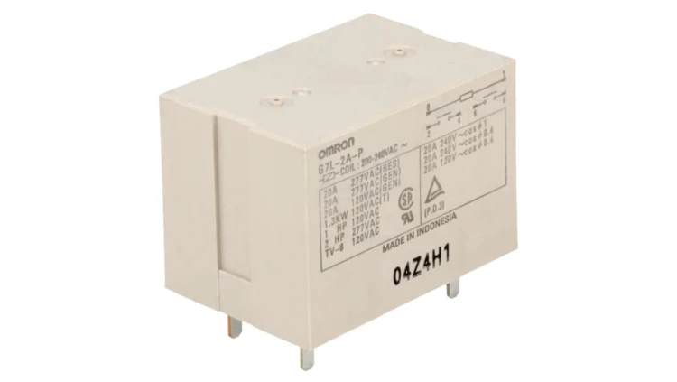 Przekaźnik elektromagnetyczny DPST-NO Ucewki 230VAC PCB 50m G7L-2A-P 200/240VAC