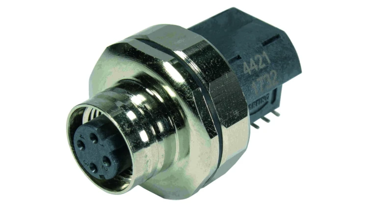 Złącze M12 żeńskie kątowe 4pin 57V 21033814422