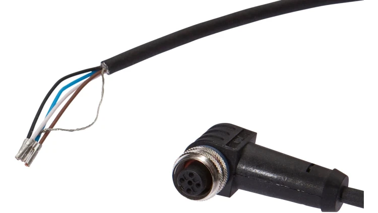 Kabel połączeniowy, 20m, M12 żeński (gniazdo) 4pin kątowy, Końcówka wolna, 4x0,34mm², VKB05321