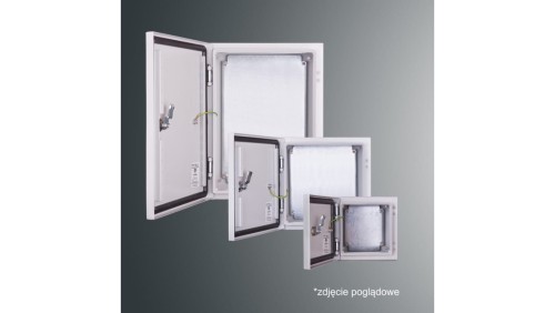 Obudowa n/t z płytą montaż PSH 504020 PROFIT 500x400x200 IP65 IK10 RAL7035 zamek herm.-D5