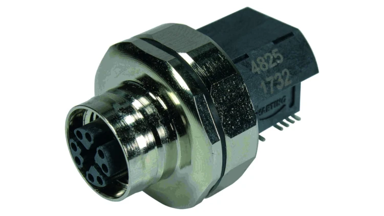 Złącze M12 żeńskie kątowe 8pin 57V 21033814827