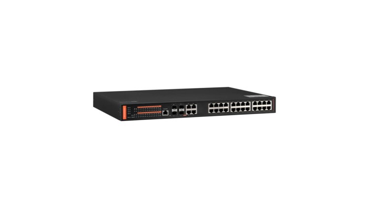 24 portowy zarządzalny switch gigabit 24xPoE + 4xCombo (RJ45iSFP) BCS-SP24G04G-4SFP-M