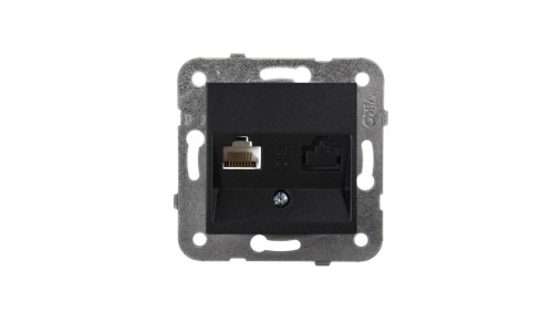 Panasonic NOVELLA Gniazdo 1xRJ45 komputerowe kat. 5e czarne 92105532M