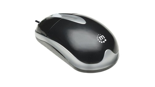 Mysz Optyczna PS2 1000dpi Czarna Manhattan MH3