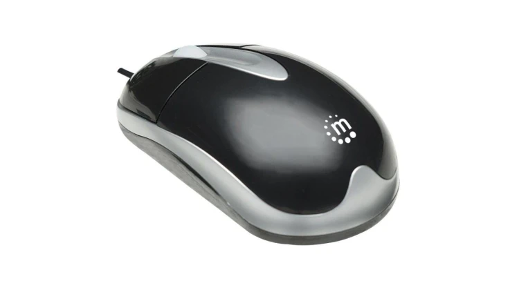 Mysz Optyczna PS2 1000dpi Czarna Manhattan MH3