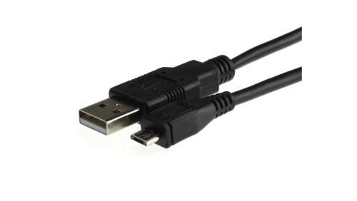 Kabel USB 2.0 A / micro-B (wtyk / wtyk) czarny 1,5-1,8m