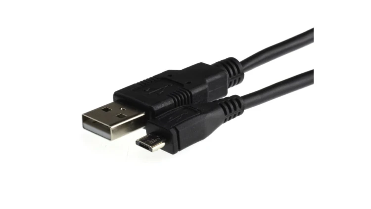 Kabel USB 2.0 A / micro-B (wtyk / wtyk) czarny 1,5-1,8m