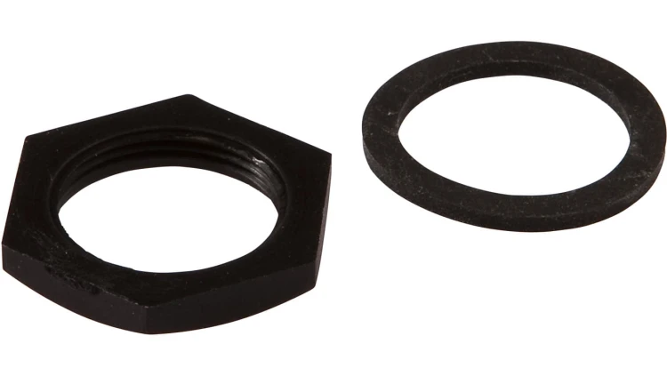 Akcesoria, Nakrętka sześciokątna, M18x1, Rozmiar klucza 24 mm, Plastik, AY000134