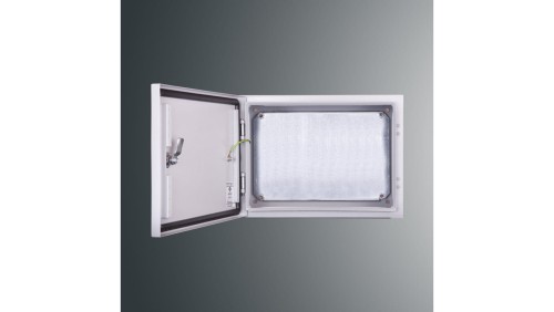 Obudowa n/t z płytą montaż PSH 304020 PROFIT 300x400x200 IP65 IK10 RAL7035 zamek herm.-D5