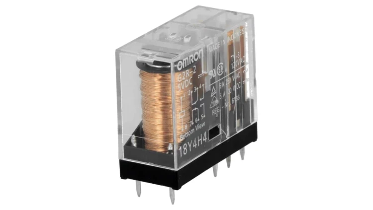 Przekaźnik elektromagnetyczny DPDT Ucewki 5VDC 5A/250VAC G2R-2 5VDC