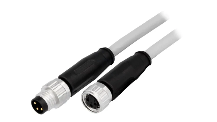 Złącze M8 męsko-żeńskie proste 1,5m 3pin 21348081380015