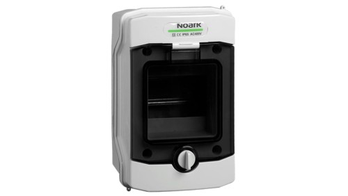 Rozdzielnica natynkowa hermetyczna 4 moduły 201x128x120mm drzwi przezroczyste z listwą N+PE IP65 NOARK