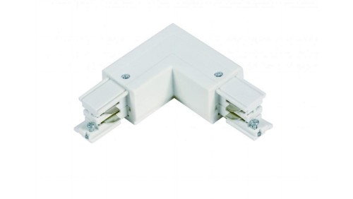 Łącznik L 3F prawy biały do szynoprzewodów LP-552/3F Light Prestige