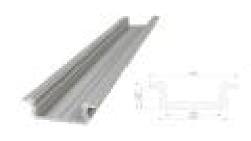 profil ALU wpuszczany 6,1mm, Anodowany srebrny, dł. 3000mm, max szer taśmy 12mm