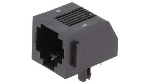 Gniazdo RJ11 4-pin Kat 3 ekranowane,niskoprofilowe na PCB 5555163-2