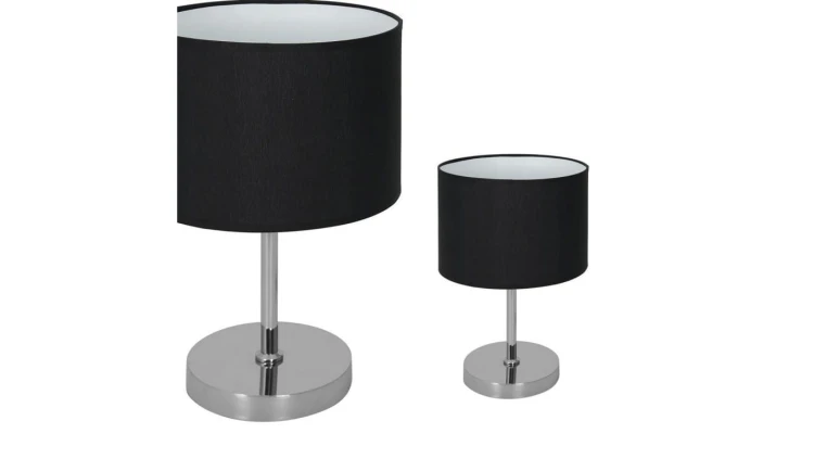 Lampka stołowa CASINO BLACK/CHROME 1xE27 ML6381 Milagro