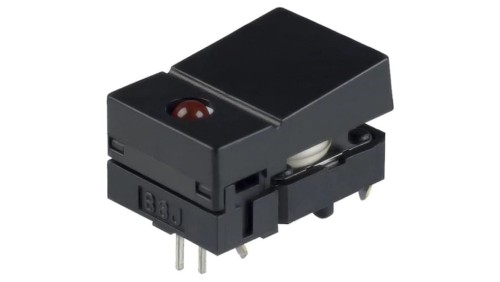 Przełącznik klawiaturowy Poz 2 SPST-NO 0,05A/24VDC czarny B3J-2100