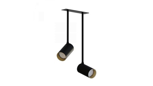 Lampa wpuszczana MONO SURFACE LONG II BLACK/GOLD 7682 Nowodvorski