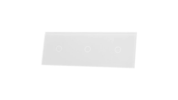 Livolo BIAŁY PANEL SZKLANY 1+1+1 70111-61