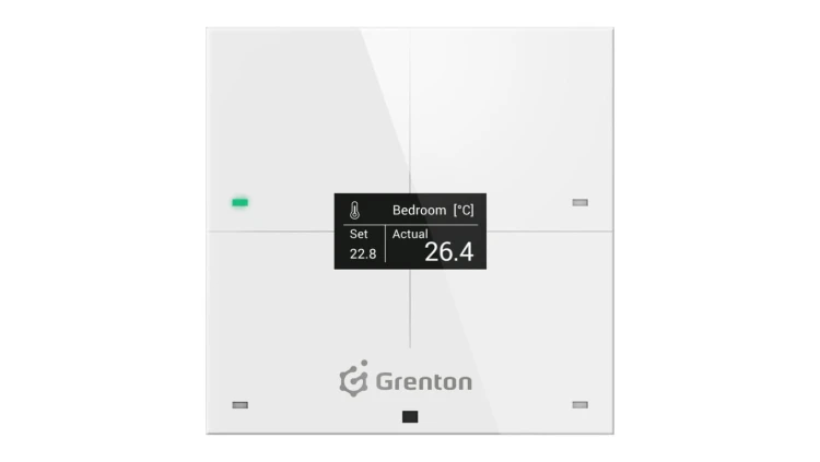 GRENTON SMART PANEL 4B, OLED, BIAŁY, TF-Bus, SPS-204-T-02
