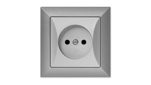 OPAL Gniazdo pojedyncze srebrne GPt-15 Op SR