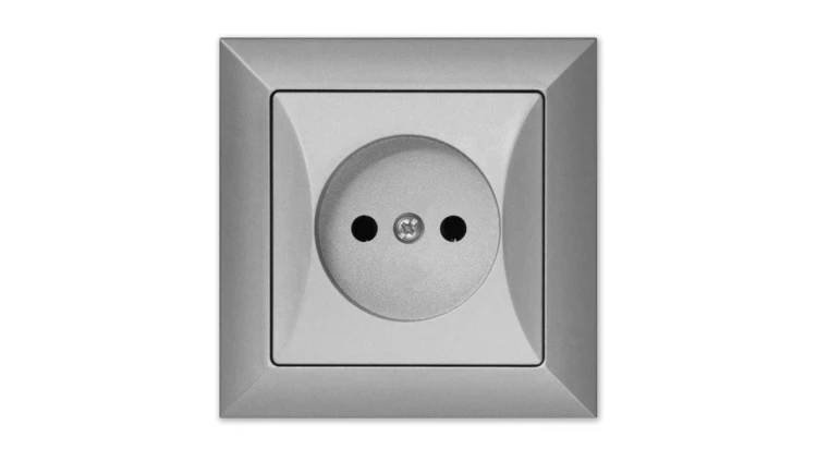 OPAL Gniazdo pojedyncze srebrne GPt-15 Op SR