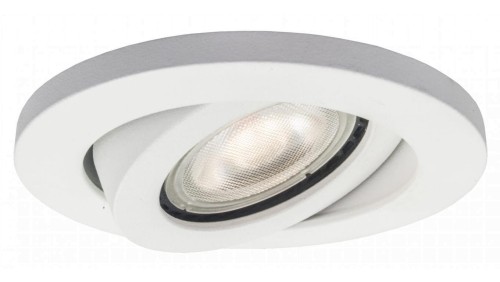 Oczko podtynkowe LAGOS białe z punktowym ruchomym oczkiem LP-440/1RS WH movable Light Prestige