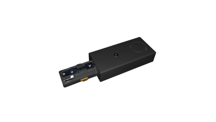 Zasilanie końcowe szynowe czarne system 1 obwodowy LP-556-S-BK Light Prestige