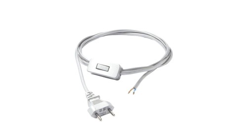 Przewód z włącznikiem biały 150cm CAMELEON CABLE SWITCH WHITE 8612 Nowodvorski