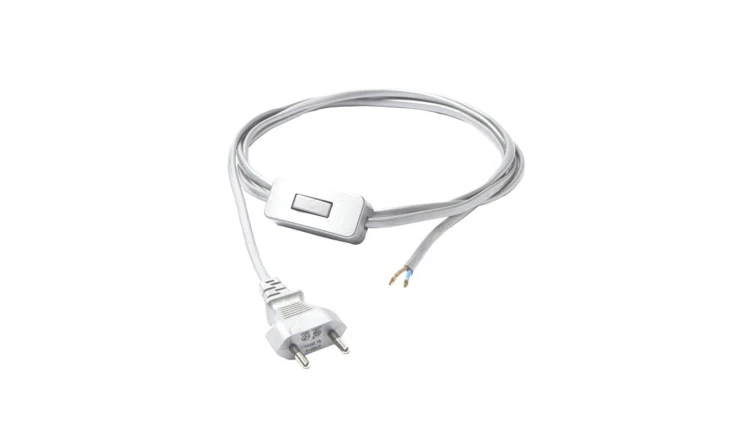 Przewód z włącznikiem biały 150cm CAMELEON CABLE SWITCH WHITE 8612 Nowodvorski