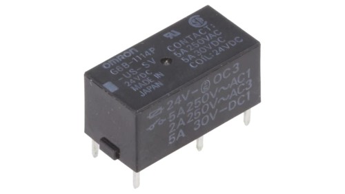 Przekaźnik elektromagnetyczny SPST-NO Ucewki 24VDC 5A/30VDC G6B-1114P-US-SV 24VDC