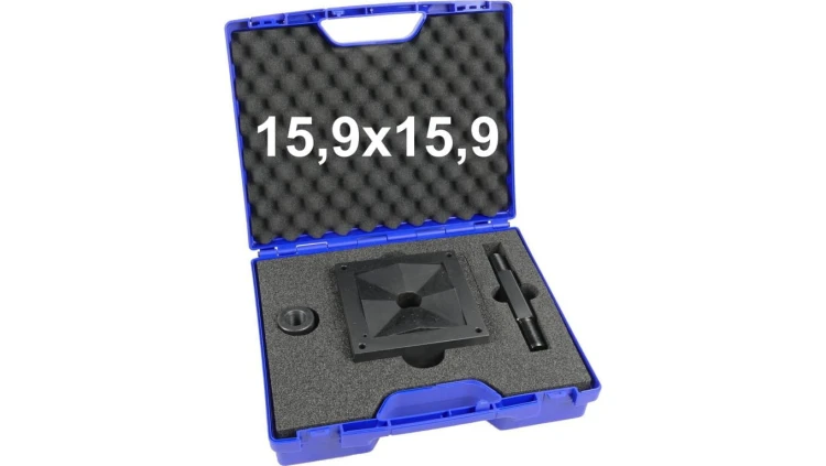 Wycinak kwadratowy do otworów w stali 15,9x15,9 mm / Otwornica do blachy 15,9x15,9mm / ENERGOTYTAN WK15,9