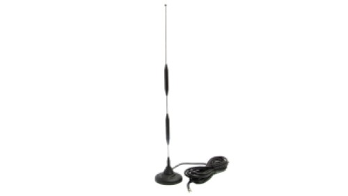 Antena GSM/LTE magnetyczna, 9 - 12dBi, 900/1800 MHz, SMAm, czarna AT-GSM-MAG-9dBi