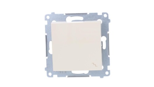 Simon 54 Łącznik schodowy, szybkozłącza, kremowy DW6.01/41