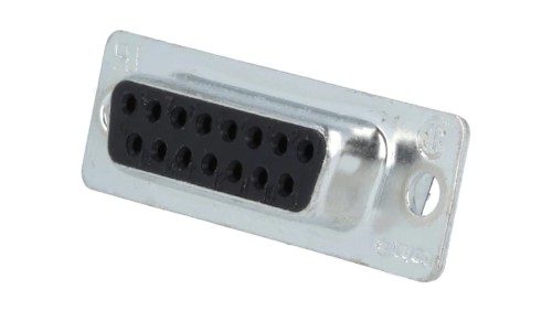 D-Sub 15-pin wtyk żeńskie na przewód lutowanie HD 20 5-747909-2