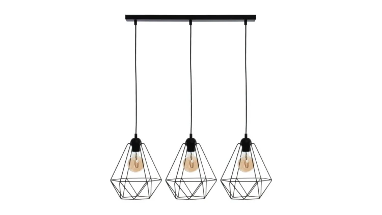 Lampa wisząca BASKET BLACK 3xE27 MLP7215 Milagro