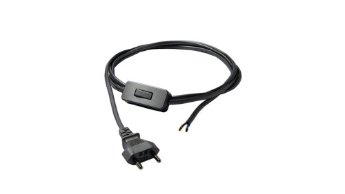 Przewód z włącznikiem czarny 150cm CAMELEON CABLE SWITCH BLACK 8611 Nowodvorski