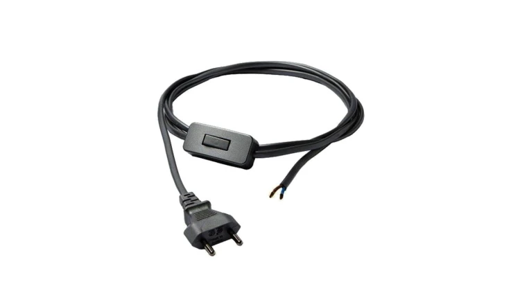 Przewód z włącznikiem czarny 150cm CAMELEON CABLE SWITCH BLACK 8611 Nowodvorski